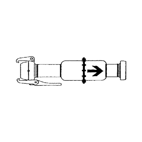 Art. 105 - Check valve with Mellini couplings, galvanized