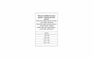 tab 101 Mellini reduction large female - small male, galvanized