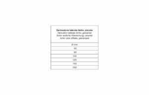 tab 151 Dérivation latérale Anfor, galvanisé